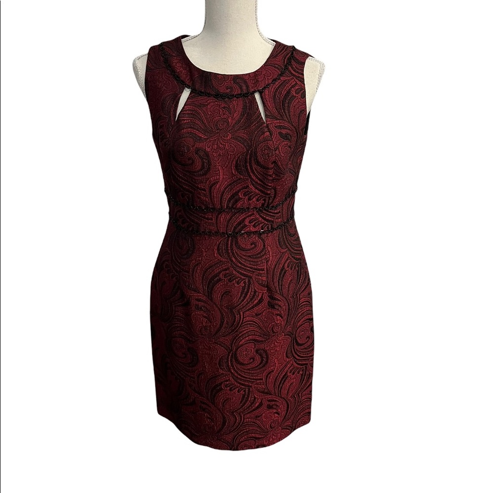 Tahari Alfred S. Levin Jacquard Cocktail Dress